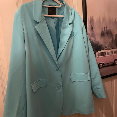 Turkis blazer / dressjakke fra Vero Moda