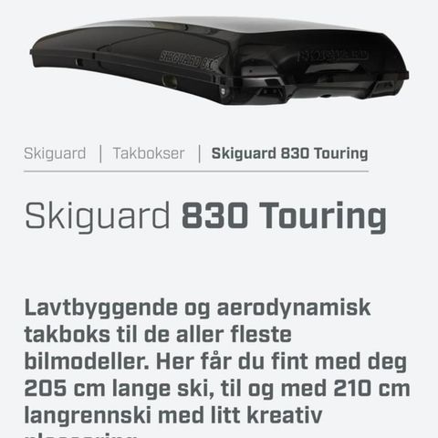 Skiguard 830 T