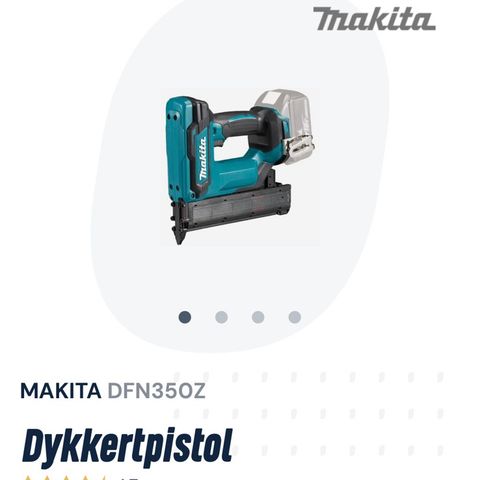 Makita DFN350Z dykkertpistol