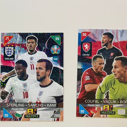 Panini Euro 2020 Power Trio fotballkort