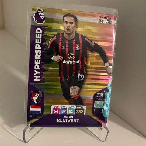 Justin Kluivert - Panini Premier League 2023/24 Hyperspeed fotballkort