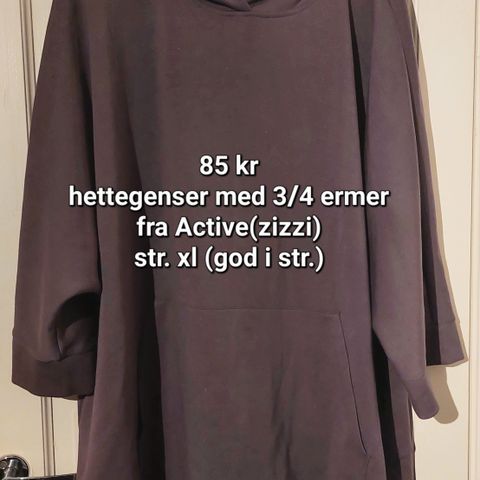 Deilig hettegenser fra Active(zizzi)