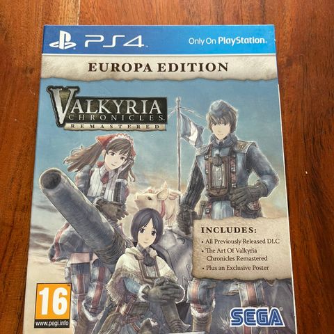 Valkyria Chronicles Remastered Europa Edition