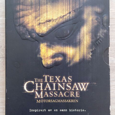 Dvd. The Texas Chainsaw Massacre. Motorsagmasakeren. Grøsser. Norsk tekst.