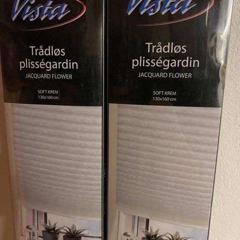 Trådløs plissegardiner