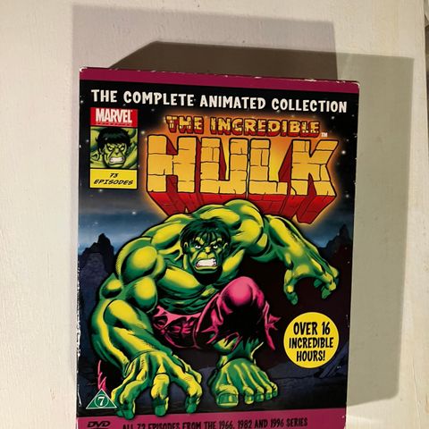 Hulk 7 disc pakke med dvd