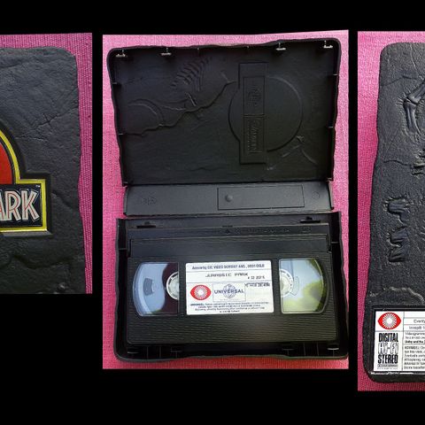 Jurassic Park big box vhs i spesialcover