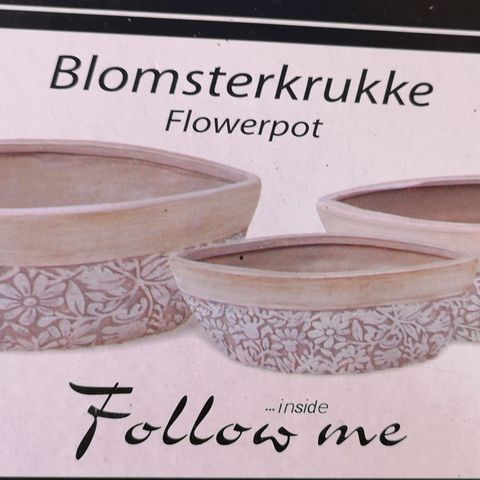 Blomsterpotter\potteskjulere til innebruk