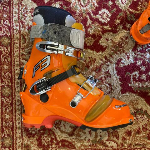 Teletech topptur telemark randonee sko scarpa f3 260 mondo, eu 40/41