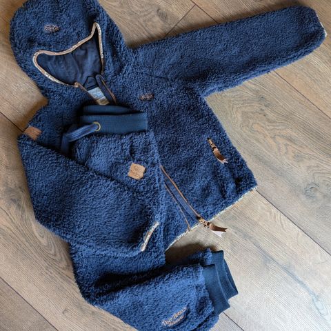 Fleece sett, teddyfleece, str 104