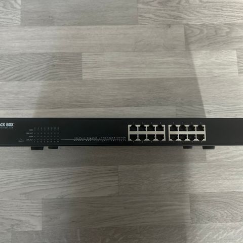 Switch, Black Box 16-Port Gigabit Unmanaged Switch