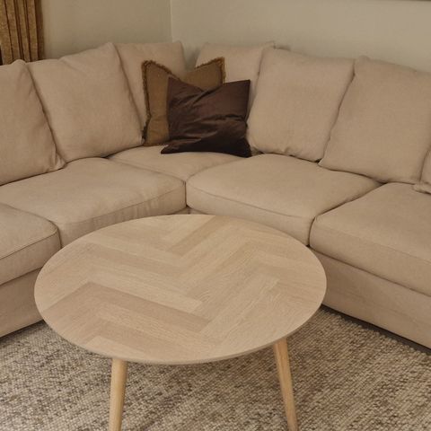 GRÖNLID Hjørnesofa, 4-seters, Hillared beige