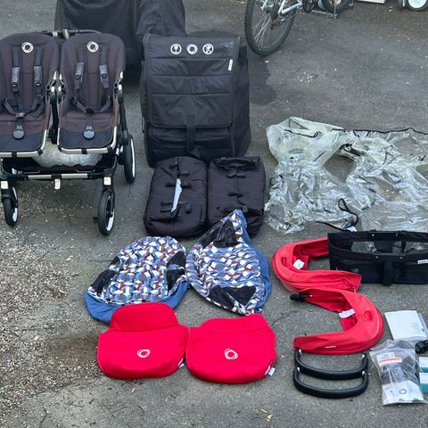 Bugaboo donkey duo v2 med transport veske