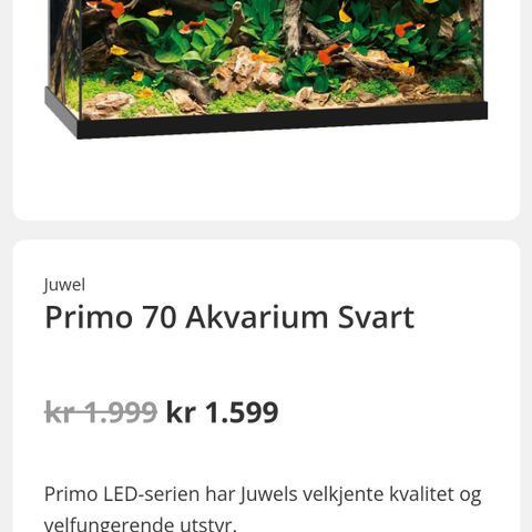 Juwel Primo 70 Led m/tilbehør