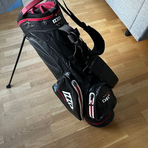 Golf bag svart og rød