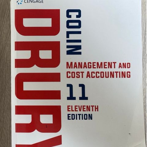 Management and cost accounting - drury bok