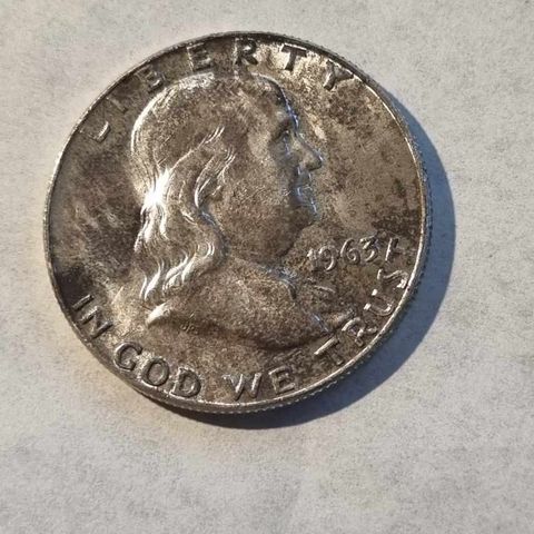 Franklin half dollar 1963 USA, AU