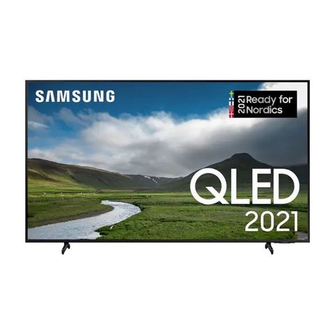 SAMSUNG 50" 4K QLED TV selges billig pga liten skade