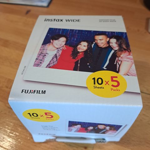 Instax wide instant film. 10x5 packs