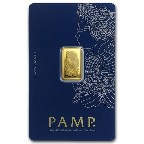 2.5 gram Gold Bar - PAMP Lady Fortuna Veriscan®