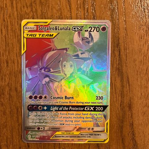 Solgaleo & Lunala GX Rainbow Rare