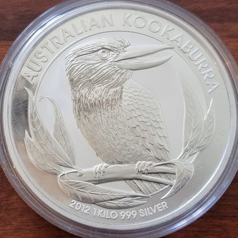 Kookaburra 2012 - 1 kg sølvmynt