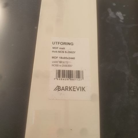 Utforinger 3 stk a 2440mm