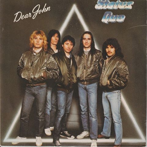 Status Quo " Dear John / I Want The World To Know " Single selges for kr.50