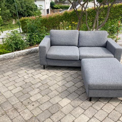 Bolia sofa i grått ullstoff