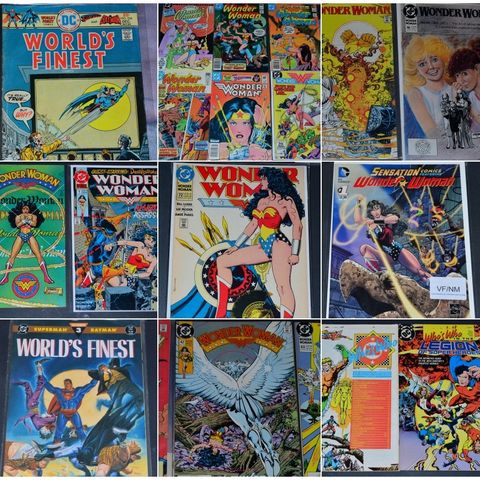 DC (USA) Wonder Woman, Vigilante, World's Finest m.fl. (80-90talls)