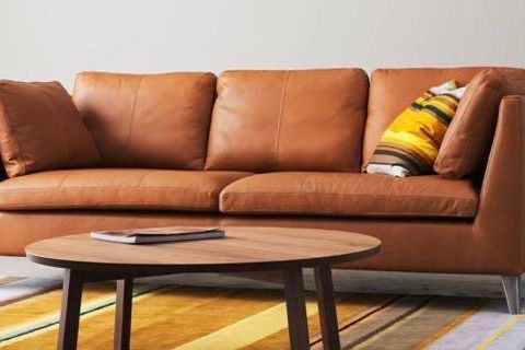 Ikea Stockholm  sofa cognac