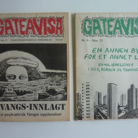 Gateavisa fra 1977