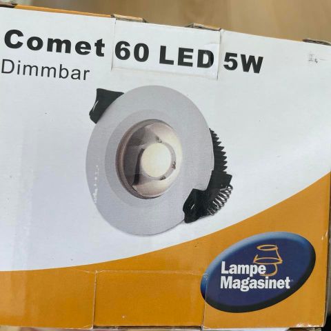 3 stk NYE spottere. 60 LED 5W, dimmbare