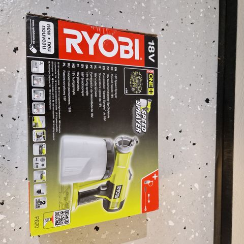 Ny Ryobi sprøyte for maling/lakk