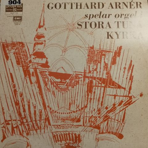 Gotthard arner spelar orgel i stora tuna kyrka.1970.