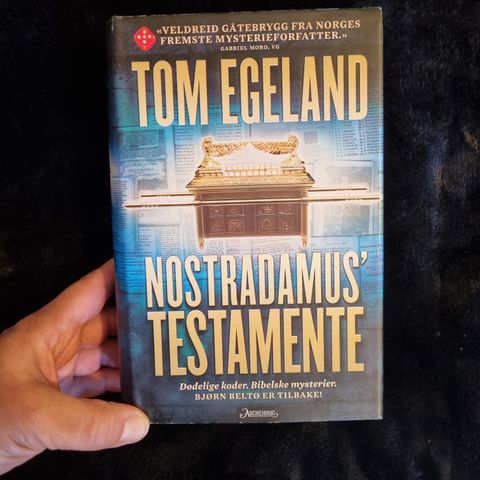 Nostradamus' testamente av Tom Egeland. Innbundet!