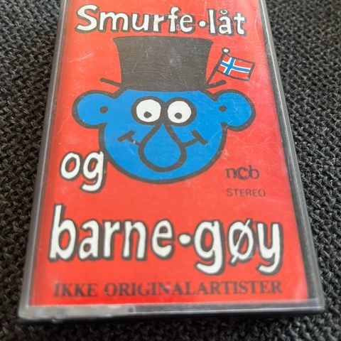 Kassett - Diverse artister «Smurfe-låt og Barne-gøy» (Smurfene)