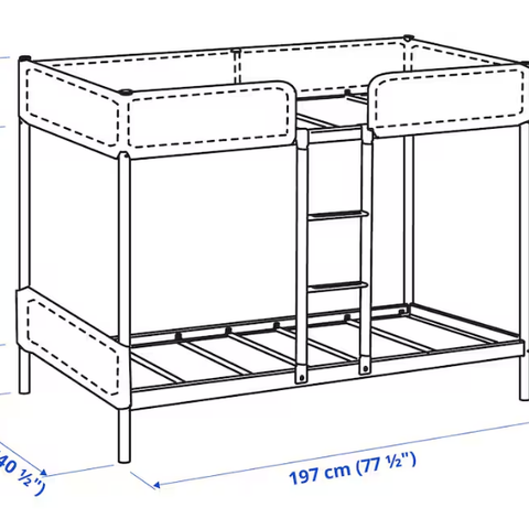 IKEA TUFFING Køyeseng