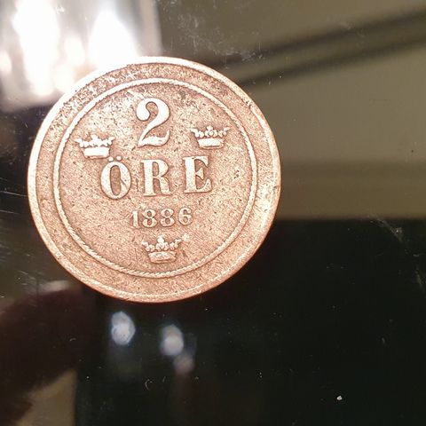 Sverige 2 Öre 1886