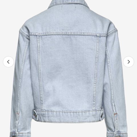 Denim jakke, lyseblå