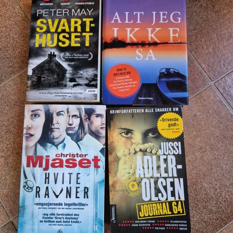 Jussi Adler-Olsen/ Peter May/ Celeste Ng/ Christer Mjaset