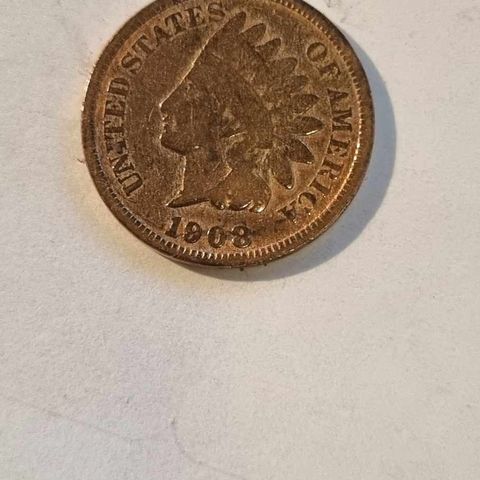 Indian head cent 1908 USA