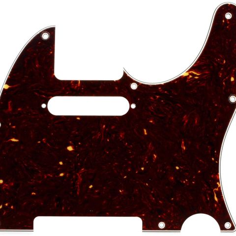 8-hulls Telecaster Tortoise Pickguard/plekterbrett