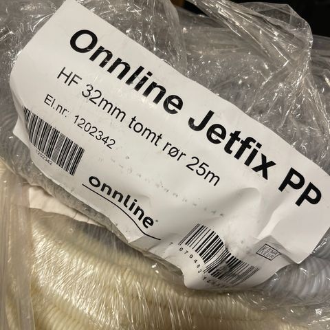 Onnline jetfix pp hf 32 mm tomt rør/ trekkrør