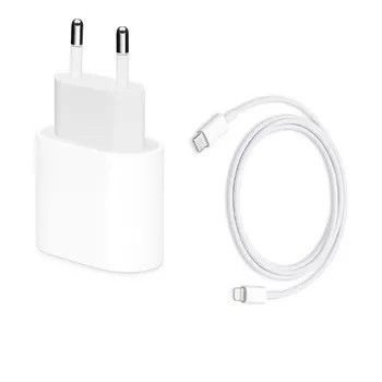 Apple 20-watts USB-C-lader + Apple USB-C til Lightning kabel 1 M