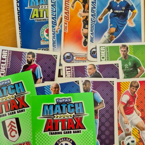 Bunke med match attax.