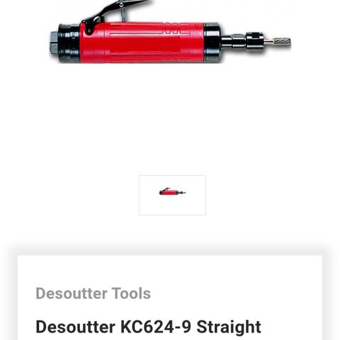 Desoutter rettsliper 3/8