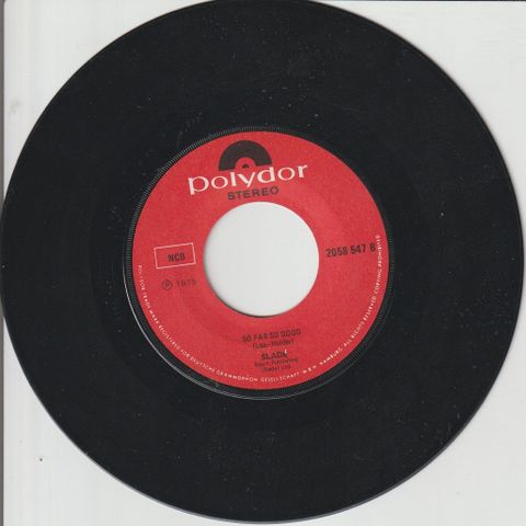 Slade " How Does It Feel? / So Far So Good " Single selges for kr.50