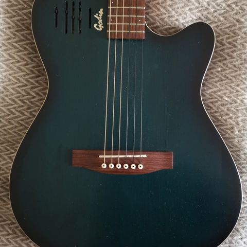 Godin A6 Blue Burst