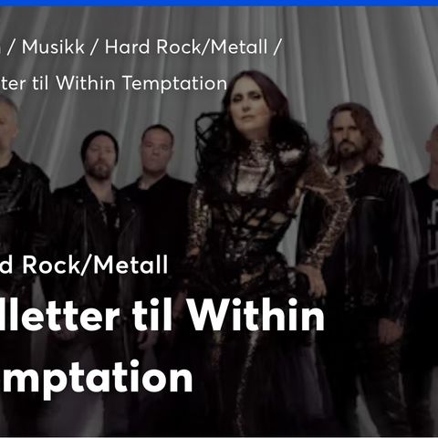 Within Temptation Oslo Spektrum 8/10.24